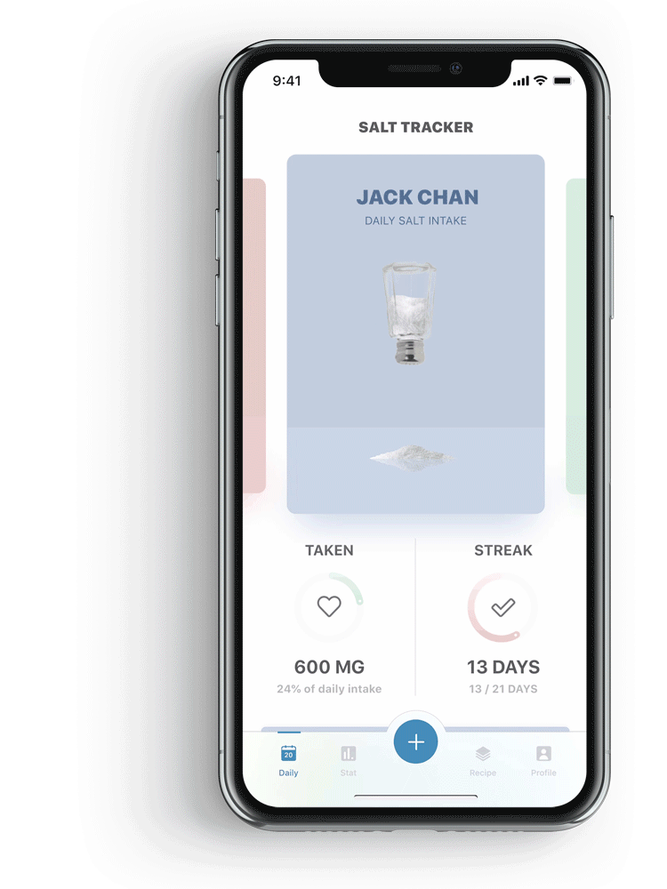 Step-by-step food logging on the Daily tab