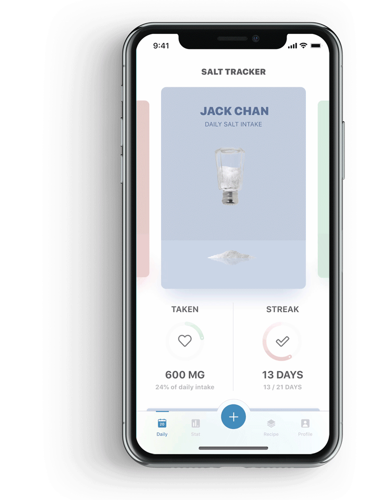 Slide-down gesture to edit or dismiss a logged entry